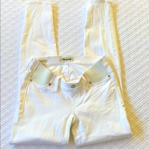 Madewell Denim Maternity Skinny Size 25 White Jean
